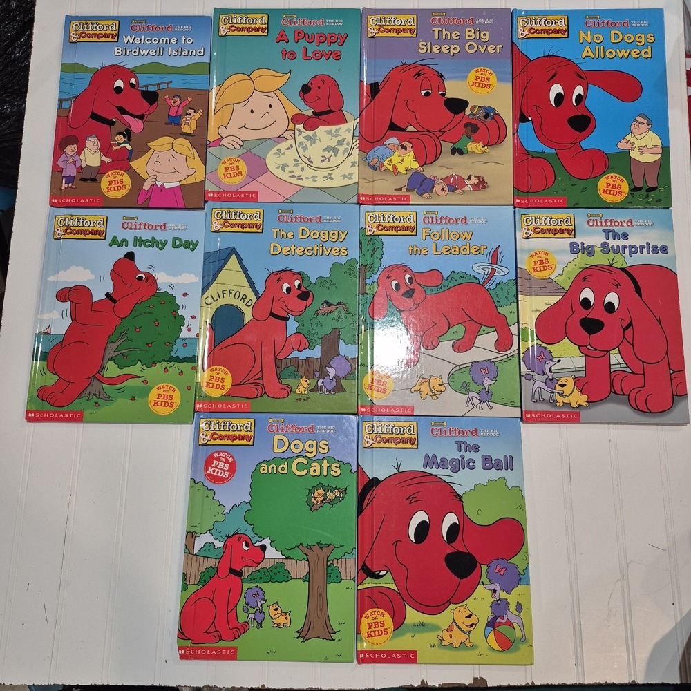 Clifford & Company Clifford the Big Red Dog Lot of 10 Books HC